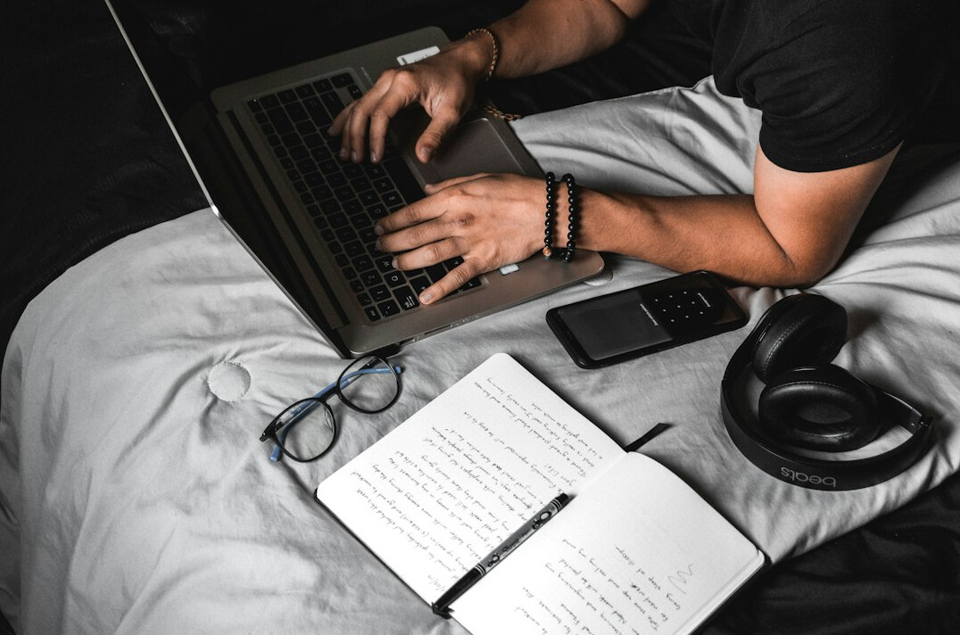person journaling in morning